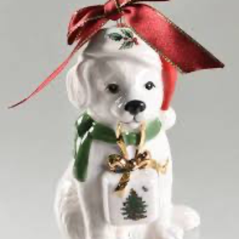 Spode Christmas Dog Ornament NIB